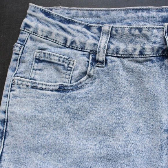 NWT Be-Girl Long Modest Acid Jean Skirt Sz Medium Sand Blush Maxi Stretch Denim - Picture 11 of 14